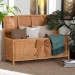 bali & pari Creusa Natural Rattan Storage Bench with Bow Detail - BSOWS295-Large-Honey Ada Rattan-Bench
