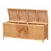 bali & pari Creusa Natural Rattan Storage Bench with Bow Detail - BSOWS295-Large-Honey Ada Rattan-Bench