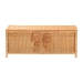 bali & pari Creusa Natural Rattan Storage Bench with Bow Detail - BSOWS295-Large-Honey Ada Rattan-Bench