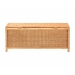 bali & pari Creusa Natural Rattan Storage Bench with Bow Detail - BSOWS295-Large-Honey Ada Rattan-Bench