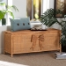 bali & pari Creusa Natural Rattan Storage Bench with Bow Detail - BSOWS295-Large-Honey Ada Rattan-Bench