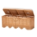 bali & pari Rivka Natural Rattan Storage Bench with Scalloped Base and Cushion - BSOWS296-Original-Honey Ada Rattan-Cushion-Bench