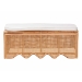 bali & pari Rivka Natural Rattan Storage Bench with Scalloped Base and Cushion - BSOWS296-Original-Honey Ada Rattan-Cushion-Bench