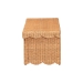 bali & pari Yoselin Natural Rattan Storage Bench with Scalloped Edge Frame - BSOWS297-Large-Honey Ada Rattan-Bench