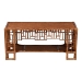 bali & pari Tahlia Marbled Tortoise Rattan Coffee Table with Open Shelf - BSOWS298-Tortoise-Coffee Table