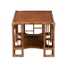 bali & pari Tahlia Marbled Tortoise Rattan Coffee Table with Open Shelf - BSOWS298-Tortoise-Coffee Table