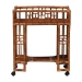 bali & pari Tahlia Marbled Tortoise Rattan Kitchen Cart with Open Shelf - BSOWS299-Tortoise-Cart