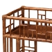 bali & pari Tahlia Marbled Tortoise Rattan Kitchen Cart with Open Shelf - BSOWS299-Tortoise-Cart