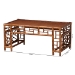 bali & pari Wahid Marbled Tortoise Rattan Coffee Table - BSOWS301-Tortoise-Coffee Table