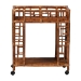 bali & pari Wahid Marbled Tortoise Rattan Kitchen Cart - BSOWS302-Tortoise-Cart