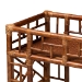bali & pari Wahid Marbled Tortoise Rattan Kitchen Cart - BSOWS302-Tortoise-Cart