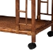 bali & pari Wahid Marbled Tortoise Rattan Kitchen Cart - BSOWS302-Tortoise-Cart