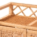 bali & pari Hendrina Natural Rattan and Mahogany Wood Shoe Cabinet, 3-Tier - BSOWS329-Honey Ada Rattan-Shoe Cabinet