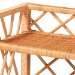 bali & pari Hendrina Natural Rattan and Mahogany Wood Shoe Cabinet, 4-Tier - BSOWS330-Honey Ada Rattan-Shoe Cabinet