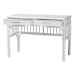 bali & pari Onella Natural Rattan Writing Desk with Two Drawers - BSOWS304-White Rattan-Desk