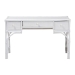 bali & pari Arben Natural Rattan Writing Desk with Three Drawers - BSOWS305-Med-White Rattan-Desk