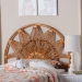 bali & pari Jasmine Natural Rattan Freestanding Headboard, Twin - BSOJasmine-Light Honey Rattan-Twin-HB