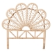 bali & pari Lolita Natural Rattan Freestanding Headboard with Leaf Motif, Twin - BSOWS307-Natural Brown Rattan-Twin-HB