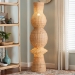 bali & pari Lizzie Natural Rattan Floor Lamp - BSOLizze-Natural Rattan-Boxed-Floor Lamp