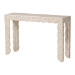 bali & pari Hedya Floral Capiz Shell Console Table with Scalloped Detailing