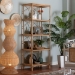 bali & pari Alger Natural Rattan 5-Tier Display Shelf - BSOAlger-Natural Rattan-Shelf
