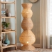 bali & pari Blanche Natural Rattan Floor Lamp - BSOBlance-Natural Rattan-Boxed-Floor Lamp