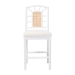 bali & pari Victor Counter Stool, White - BSOVictor-White/Natural Wooden-CS