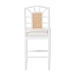 bali & pari Victor Counter Stool, White - BSOVictor-White/Natural Wooden-CS