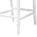 bali & pari Victor Counter Stool, White - BSOVictor-White/Natural Wooden-CS