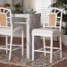 bali & pari Victor Counter Stool, White - BSOVictor-White/Natural Wooden-CS