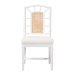bali & pari Victor Dining Chair, White - BSOVictor-White/Natural Wooden-DC