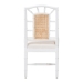 bali & pari Victor Dining Chair, White - BSOVictor-White/Natural Wooden-DC