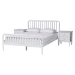 Baxton Studio Lucera 3-Piece Bedroom Set, White, King