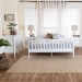 Baxton Studio Lucera 4-Piece Bedroom Set, White, King - BSOMG0110-4-White-King 4PC Bedroom Set