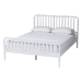 Baxton Studio Lucera 4-Piece Bedroom Set, White, King - BSOMG0110-4-White-King 4PC Bedroom Set