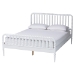 Baxton Studio Lucera 5-Piece Bedroom Set, White, King - BSOMG0110-4-White-King 5PC Bedroom Set