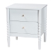 Baxton Studio Lucera 5-Piece Bedroom Set, White, King - BSOMG0110-4-White-King 5PC Bedroom Set