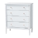 Baxton Studio Lucera 5-Piece Bedroom Set, White, King - BSOMG0110-4-White-King 5PC Bedroom Set