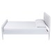 Baxton Studio Lucera Platform Bed, White, King - BSOMG0110-4-White-King