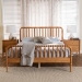 Baxton Studio Lucera 3-Piece Bedroom Set, Oak Brown, King - BSOMG0110-4-NT Oak-King 3PC Bedroom Set