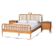 Baxton Studio Lucera 3-Piece Bedroom Set, Oak Brown, King - BSOMG0110-4-NT Oak-King 3PC Bedroom Set