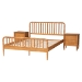 Baxton Studio Lucera 3-Piece Bedroom Set, Oak Brown, King - BSOMG0110-4-NT Oak-King 3PC Bedroom Set
