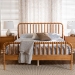 Baxton Studio Lucera Platform Bed, Oak Brown, King - BSOMG0110-4-NT Oak-King