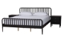 Baxton Studio Lucera 3-Piece Bedroom Set, Black, King