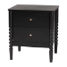 Baxton Studio Lucera 3-Piece Bedroom Set, Black, King - BSOMG0110-4-Black-King 3PC Bedroom Set