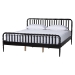 Baxton Studio Lucera 4-Piece Bedroom Set, Black, King - BSOMG0110-4-Black-King 4PC Bedroom Set