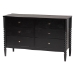 Baxton Studio Lucera 4-Piece Bedroom Set, Black, King - BSOMG0110-4-Black-King 4PC Bedroom Set