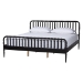 Baxton Studio Lucera 5-Piece Bedroom Set, Black, King - BSOMG0110-4-Black-King 5PC Bedroom Set