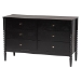 Baxton Studio Lucera 5-Piece Bedroom Set, Black, King - BSOMG0110-4-Black-King 5PC Bedroom Set