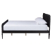 Baxton Studio Lucera Platform Bed, Black, King - BSOMG0110-4-Black-King